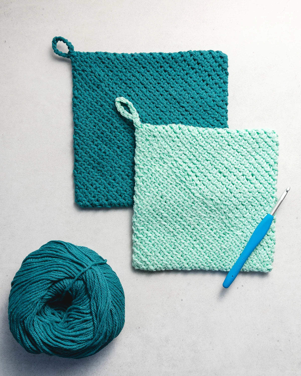 Double Thick Diagonal Potholder