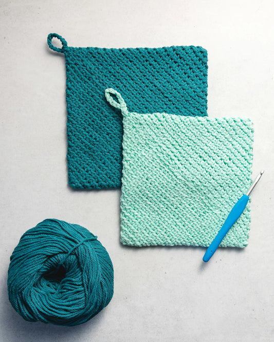 Double Thick Diagonal Potholder
