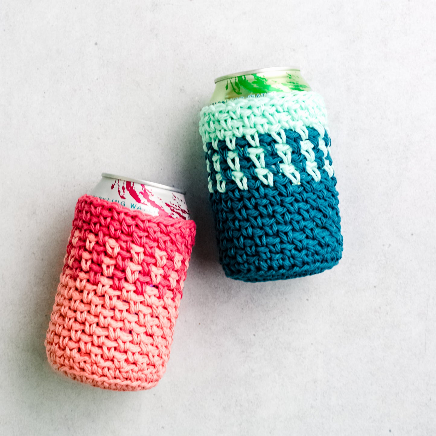 Moss Stitch Can Cozy Pattern