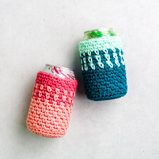 Moss Stitch Can Cozy Pattern