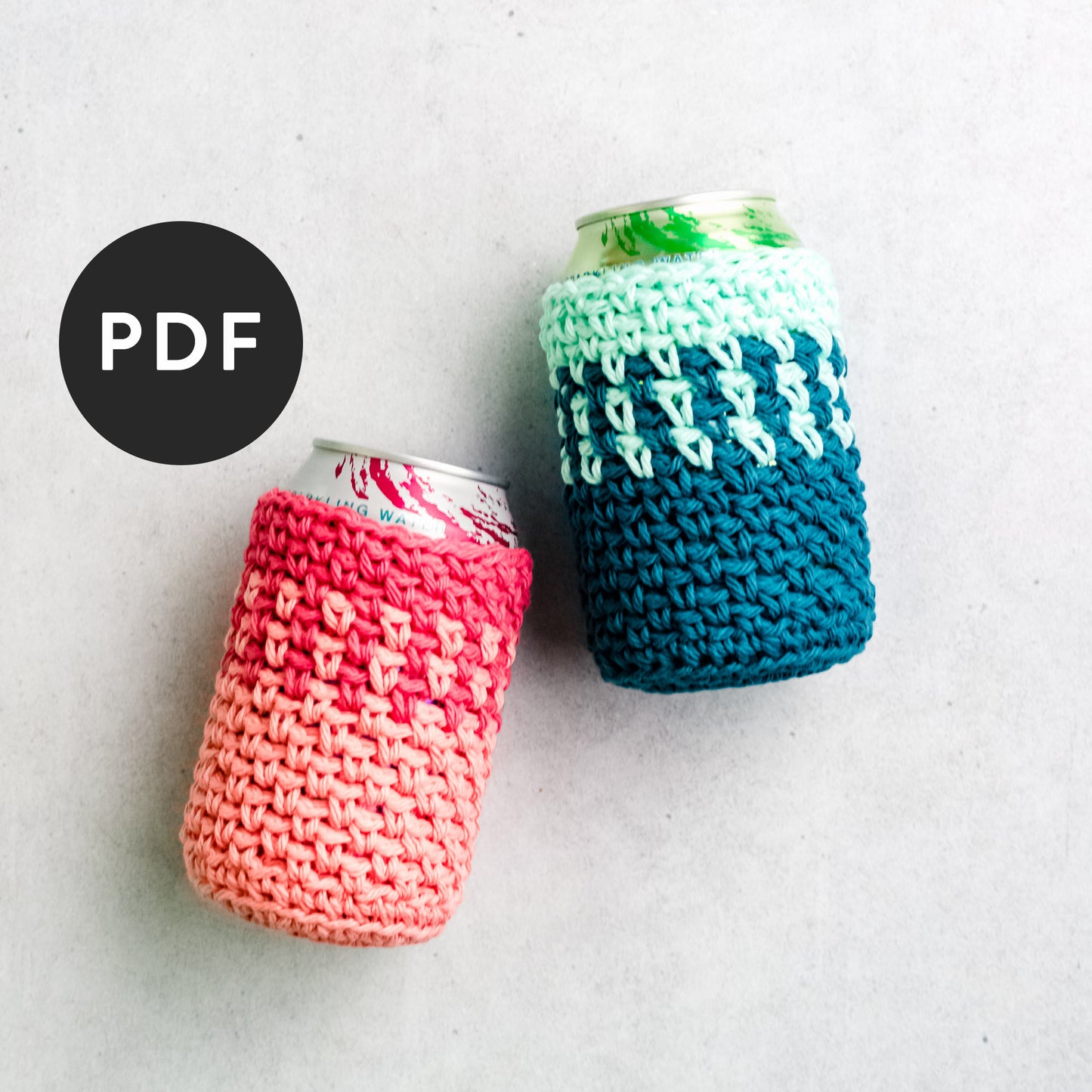 Moss Stitch Can Cozy Pattern