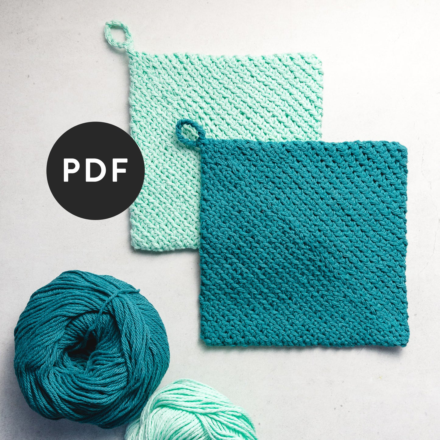 Double Thick Diagonal Potholder