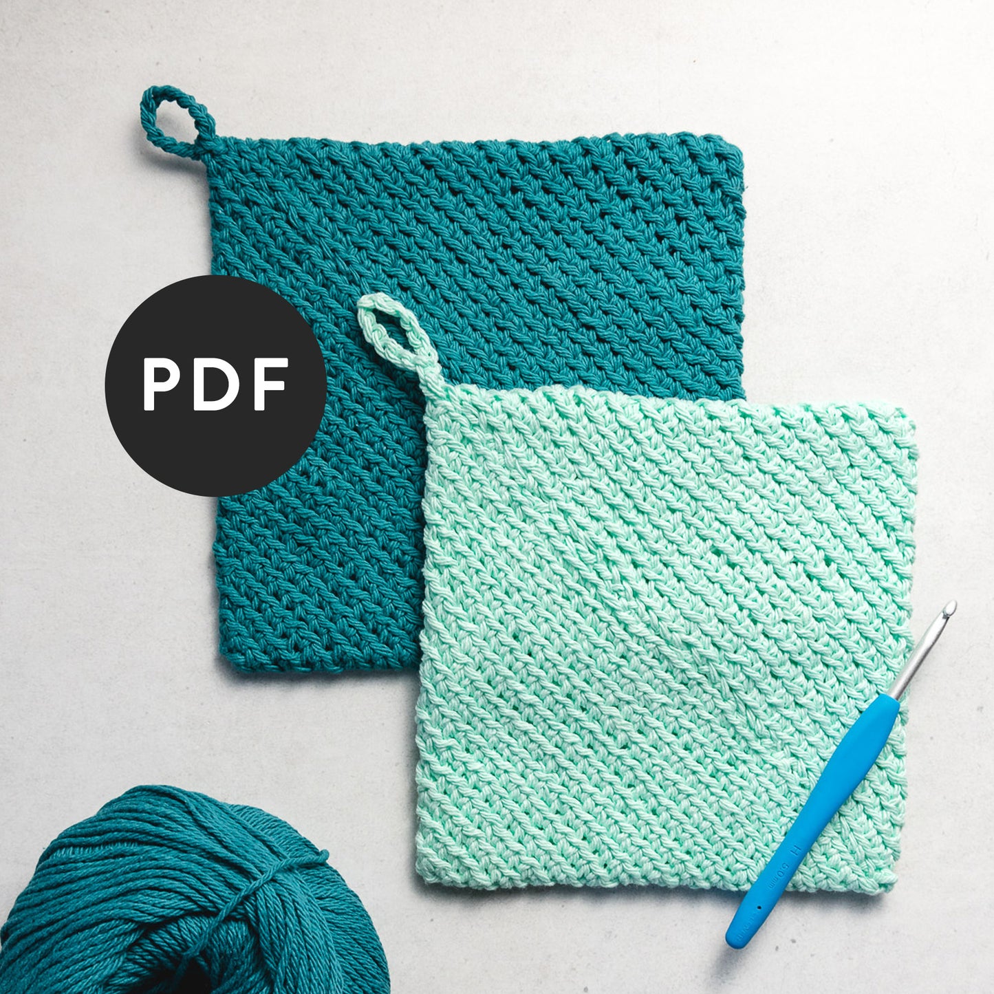 Double Thick Diagonal Potholder