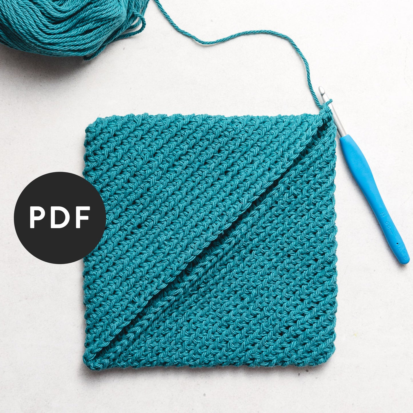 Double Thick Diagonal Potholder