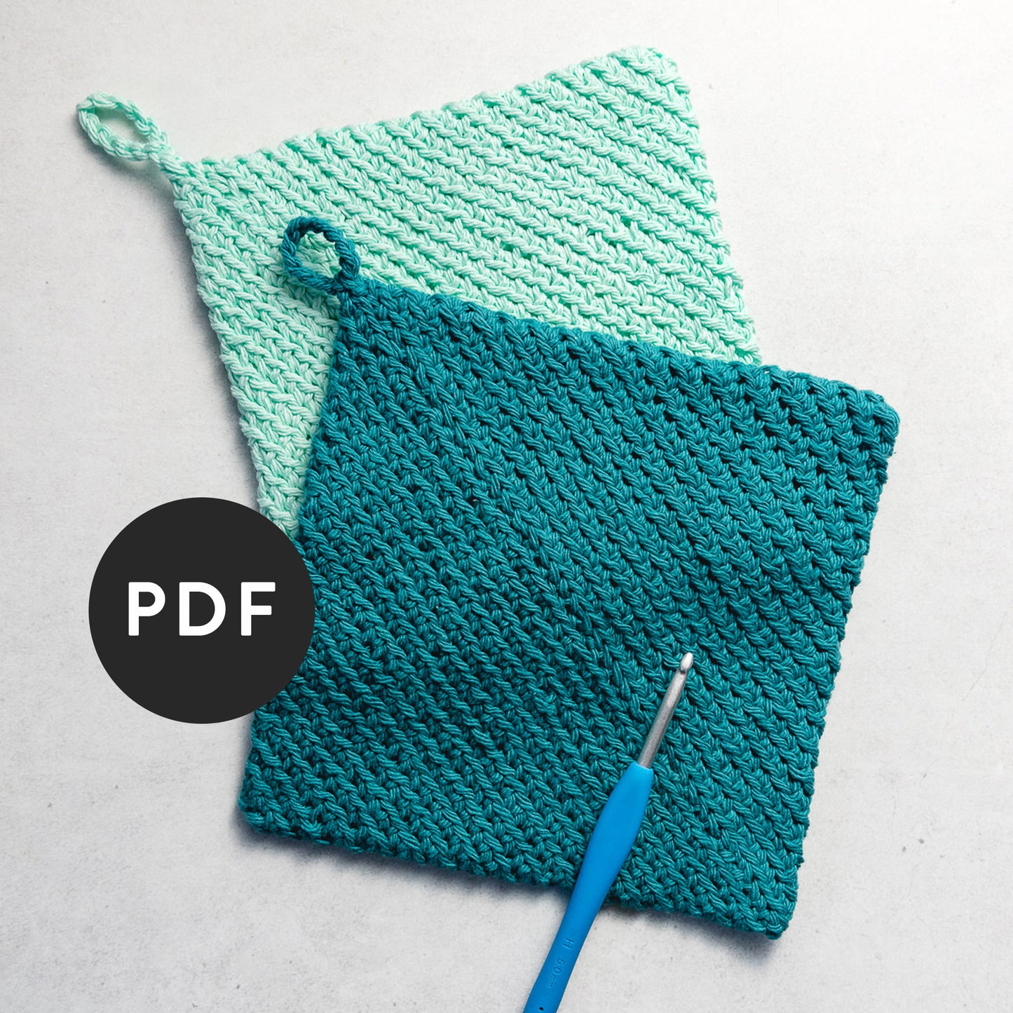 Double Thick Diagonal Potholder
