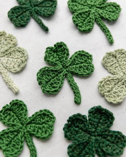 Crochet Shamrock and Four-Leaf Clover Pattern